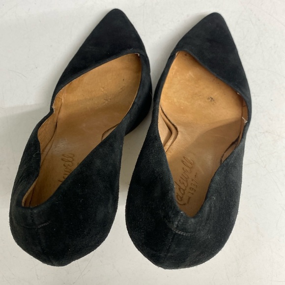 1937 Madewell Black Suede Slip On Heeled Shoes Size 8.5 - Picture 12 of 17